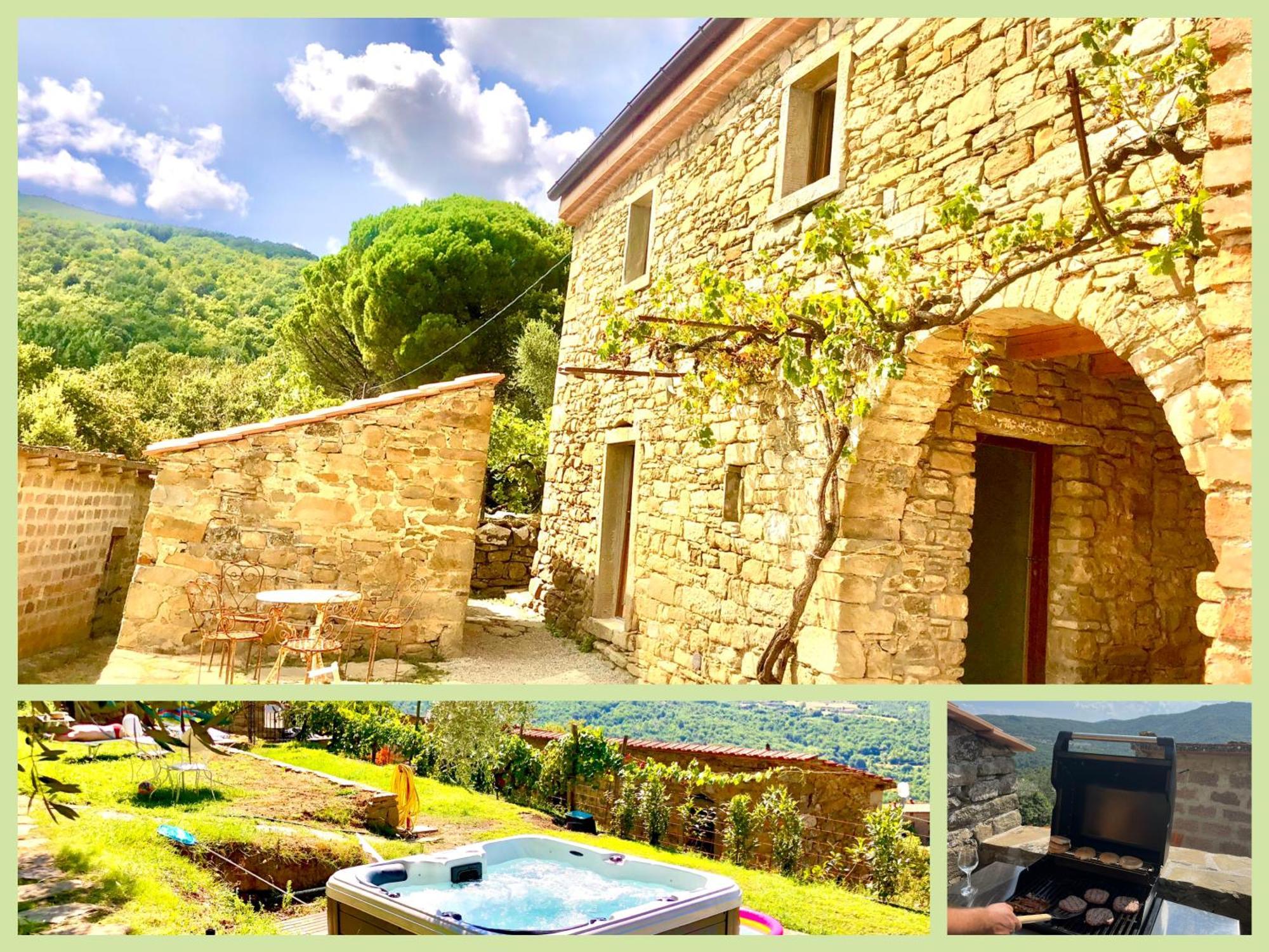 Bio Agriturismo Alba Etrusca Di Cortona - Organic Farmhouse- Appartamento Lavanda-Appartamento Rosmarino - Vasca Idromassaggio Esterna Poggioni Bagian luar foto